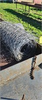 Part roll of fence wire