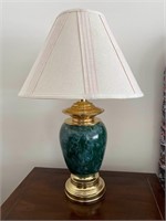 Green Marbled Ceramic Table Lamp