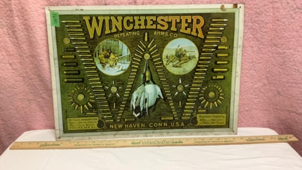 Winchester Tin Sign 24x17