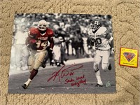 Ricky Williams Signed 11x14 Inscribed w/COA