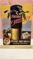 Peters High Velocity Tin Sign 12x16