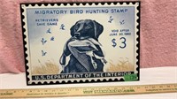 Migratory Bird Hunting Stamp Tin Sign 16x12