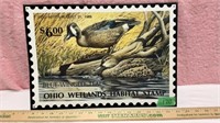 Ohio Wetlands Habitat Stamp Tin Sign 16x12