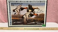 Migratory Bird Stamp Tin Sign 17x12