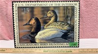 Migratory Bird Stamp Tin Sign 16x12