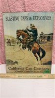 California Cap Company Tin Sign 12x16