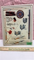 Parker Fishing Supply Chicago Tin Sign 10x14