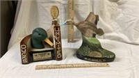 2 Jim Beam Decanters Ducks Unlimited (one missing
