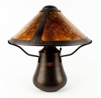 Mica Craftsman Style Mushroom Table Lamp