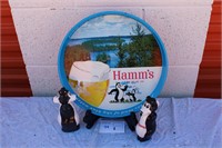 Vintage Hamm's Tray and Figurines
