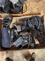 Lot of assorted "wall wart" power cords.
