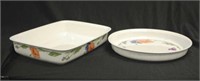 Two large Villeroy & Boch baking/serving dishes