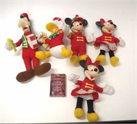 Five Mickey Mouse band figurines