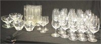 Ninety on various stemmed  glasses