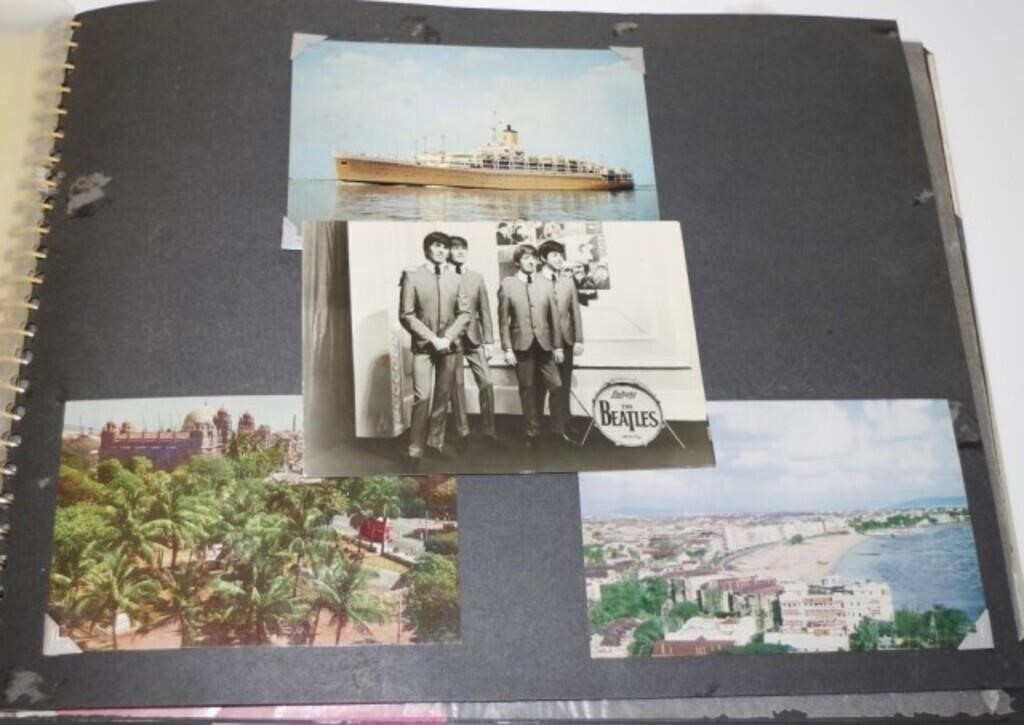 One album of vintage postcards