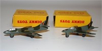 Two Dinky toys fighter jets in original boxes