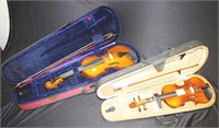 Two Children's student model violins