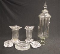 Quantity of various glass table wares