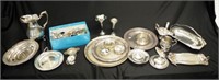 Extensive group silver plate tableware