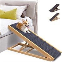 Natural Wood Dog Ramp with Steps