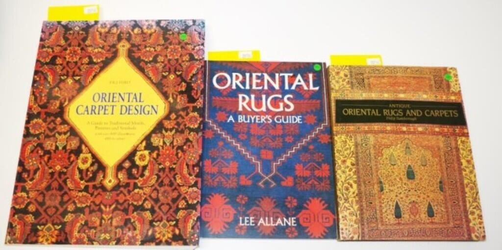 Three books about oriental rugs & carpets