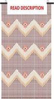 $48  Bamboo Curtain 35x76 - Wave Flower Decor
