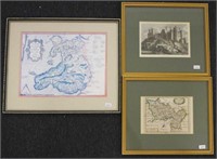 Two early Welsh framed maps