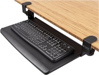 Compact Clamp-On Desk Keyboard Tray 24.5 Wide