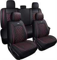 $200  F150/F250/F350/F450 Black-Red Seat Cover Set