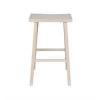 30 in. Unfinished Wood Bar Stool