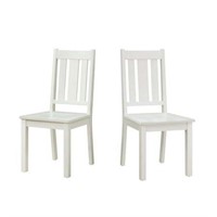 Bankston Wood Dining Chair Set of 2  White
