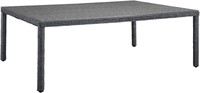 Modway Summon Patio 58 Dining Table in Gray