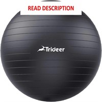 $17  Trideer Thick Yoga Ball  Heavy Duty  Black