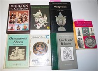 Seven books on antiques & decorative arts