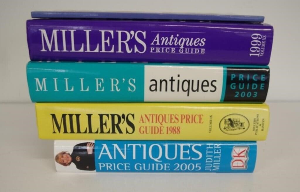 Five volumes Miller's Antique price guides