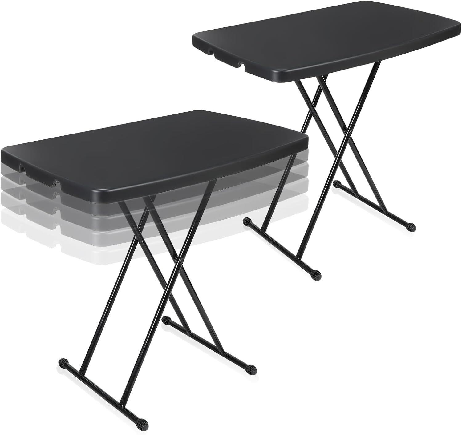 2 Pcs Folding TV Trays 20' x 30'  Black