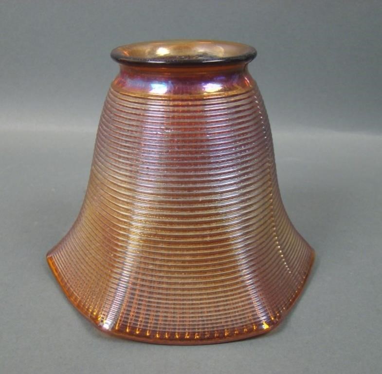 Imperial Amber Fine Crosshatch Lamp Shade