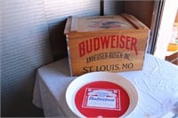 Budweiser Wood Box and Tray