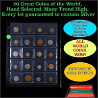 20 Great Coins of the World, hand selected, many t