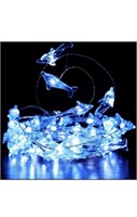 Crystal dolphin LED string lights