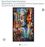 O3186  Night Broadway  by Leonid Afremov Print
