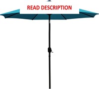 $53  Sunnyglade 9' Patio Umbrella  8 Ribs (Teal)