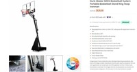 E8106 Portable Basketball System Stand Ring Hoop