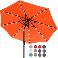 $110  ABCCANOPY Solar LED Umbrella 11FT Orange