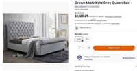 CM5103 Kate Elegant Grey Queen Bed