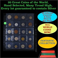 20 Great Coins of the World, hand selected, many t