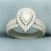 Vera Wang Love Collection Pear-Shaped Diamond and