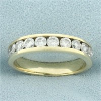 Channel Set Diamond Wedding or Anniversary Band Ri