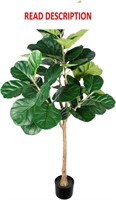 $53  5ft Fiddle Leaf Fig Artificial Tree in Pot