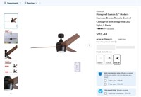 B8410  Honeywell Eamon 52 Espresso Ceiling Fan